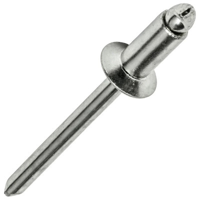 Рекомендуем купить Заклепка вытяжная открытая 3x8 со стандартным бортом, оц. сталь / оц. сталь