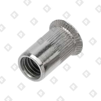 Заклепка M10x21 с внутренней резьбой и потайным бортиком, с насечками, алюминий - №3