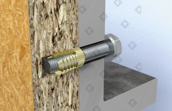 Дюбель fischer для тонких плит PA 4 M6 8x13.5 мм, латунь - №3