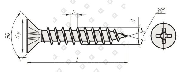 3.5x16 ГКЛ КР - №2
