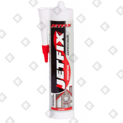 Герметик JETFIX акриловый белый, 280 мл - №1