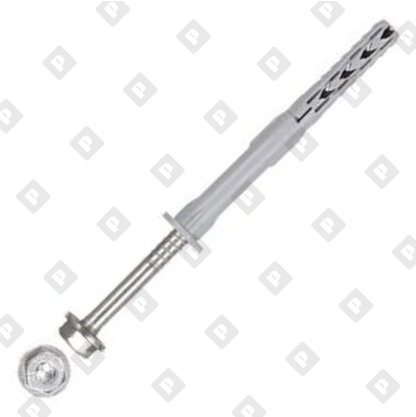 Дюбель фасадный fischer SXR 10x100 FUS с шестигранным шурупом и прессшайбой, оц. сталь - №1