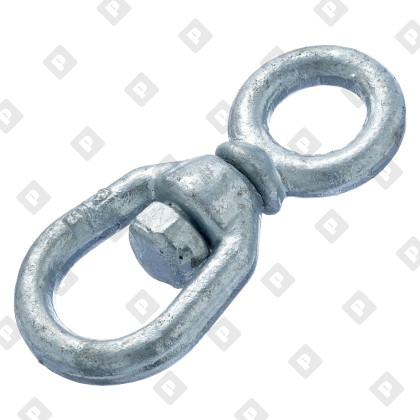 Вертлюг 8мм петля-кольцо, оц. сталь - №2