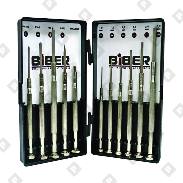Набор отверток Biber 85566 для точных работ (11 шт.) - №1