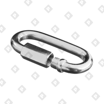 Карабин винтовой Ø3.5мм, оц. сталь - №1