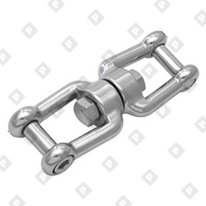 Вертлюг АРТ 8535 вилка-вилка со штифтом с внутренним шестигранником  5мм, нерж. сталь А4 - №2