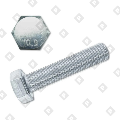 Болт DIN 961 M14x55 с шестигранной головкой и полной резьбой с шагом 1.5, кл. пр. 10.9, оц. сталь - №1