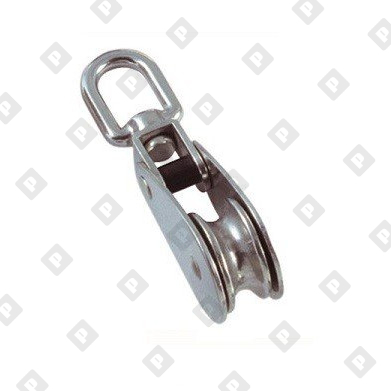 Блок такелажный Art 8369 с вертлюгом 32мм, нерж. сталь А2 - фото №1 Блок такелажный Art 8369 с вертлюгом 32мм, нерж. сталь А2 - №1