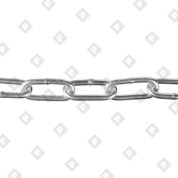 Цепь длиннозвенная DIN 763 6х42, нерж. сталь A4 - №1