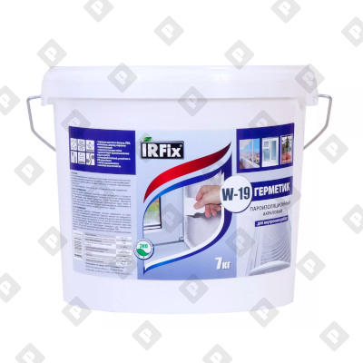 Герметик акриловый пароизоляционный IRFix W19, 7 кг - №1