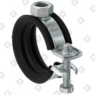 Хомут с быстродействующим замком fischer FGRS Universal 12-15 мм (1/4")  с гайкой M8, оц. сталь - №1