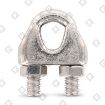 Зажим ART 9074 (DIN 741) для троса Ø5мм, нерж. сталь А4 - №2