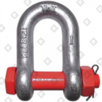 Скоба такелажная прямая G-2150 6.5 т с гайкой и шплинтом, кл. пр. 8 - №1