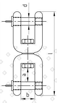 Вертлюг Art. 8256 вилка-вилка 6мм, нерж. сталь A4 - №3
