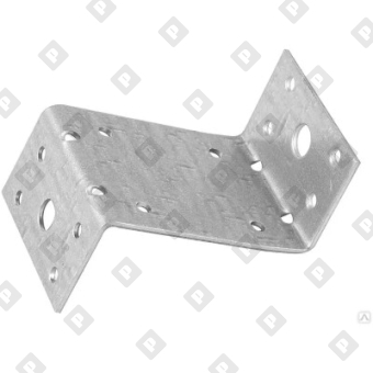 Уголок крепежный Z-образный KUZ 35x70x55x1.5 мм, оц. сталь - №1