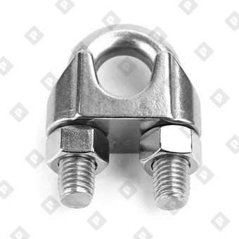 Зажим DIN 1142 усиленный для троса Ø34мм, оц. сталь - №2