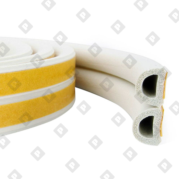 Уплотнитель типа D, белый, 2х50 м - №1