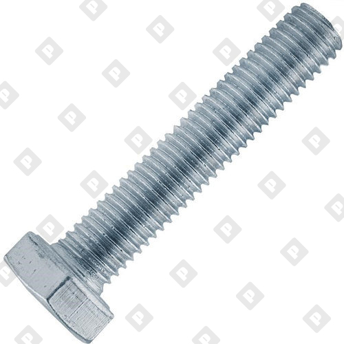 Болт DIN 933 M24x110 с шестигранной головкой и полной резьбой, кл. пр. 4.8-5.8, оц. сталь - фото №1 Болт DIN 933 M24x110 с шестигранной головкой и полной резьбой, кл. пр. 4.8-5.8, оц. сталь - №1