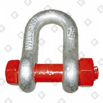 Скоба такелажная прямая G-2150 6.5 т с гайкой и шплинтом, кл. пр. 8 - №3