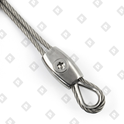 Зажим ART 814391 «Бочонок» для троса Ø4мм, нерж. сталь А4 - №2