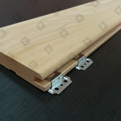 Кляймер №2 (с гвоздями) для ПВХ и МДФ панелей толщиной  6-10 мм, оц. сталь - №2