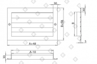 Решетка вентиляционная Р-И 1000х2000 RAL 9016 (белый) - №1