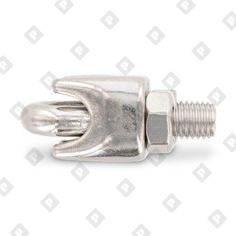 Зажим ART 9074 (DIN 741) для троса Ø5мм, нерж. сталь А4 - №4