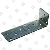 Уголок крепежный анкерный KUL 40x160x40x2 мм, оц. сталь - №1