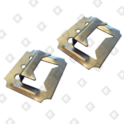 Кляймер №2 (с гвоздями) для ПВХ и МДФ панелей толщиной  6-10 мм, оц. сталь - №3