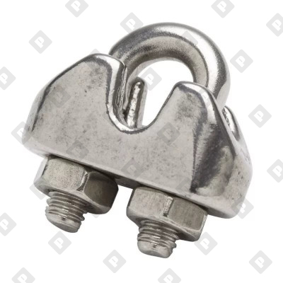 Зажим DIN 1142 усиленный для троса Ø34мм, оц. сталь - №1