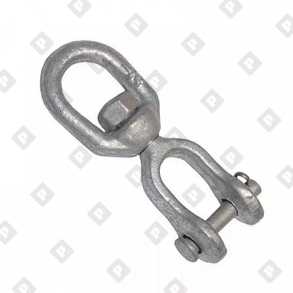 Вертлюг 8мм петля-вилка, оц. сталь - №1