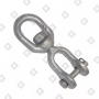 Вертлюг 25мм петля-вилка, оц. сталь