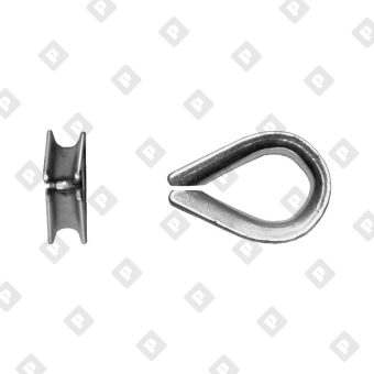 Коуш DIN 6899 для троса Ø28мм - №3