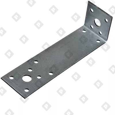 Крепежный уголок асимметричный KUAS 130x50x65x1.5 мм, оц. сталь - №1