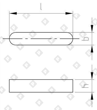 DIN 6885 AISI 316Ti A 5X5X20 - №4