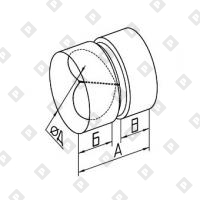 Обратный клапан круглого сечения бабочка (RSK) - №1