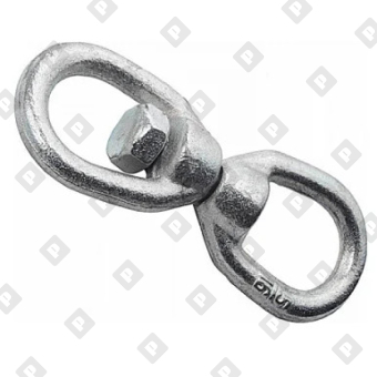Вертлюг 6мм петля-петля, оц. сталь - №1