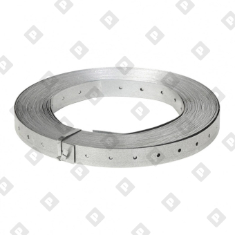 Лента тарная перфорированная LPT 20x0.55 (25 м), оц. сталь - №1