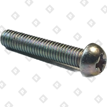 Винт ГОСТ 17473 исполнение 2 М8x20 с полуцилиндрической головкой и крестообразным шлицем, кл. пр 5.8, оц. сталь - №1
