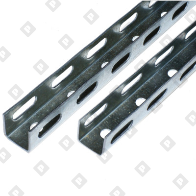 Профиль U-образный 30x30x2 мм с перфорацией c 3-х сторон - №1