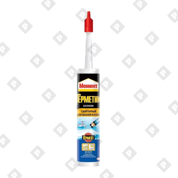 Герметик Момент силиконовый Санитарный для ванной и кухни (280 мл) - №1