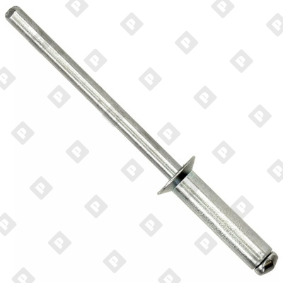 Заклепка вытяжная открытая 3,2x6 с потайным бортом, оц. сталь / оц. сталь - №1