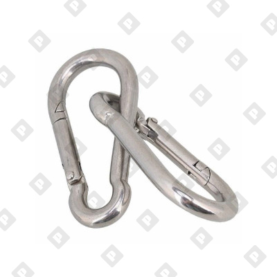 Карабин пожарный din 5299С 13x160, оц. сталь - №3