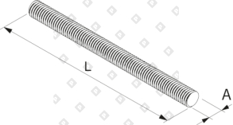Резьбовая шпилька Fischer G M8х2000 мм, оцинкованная сталь - №2