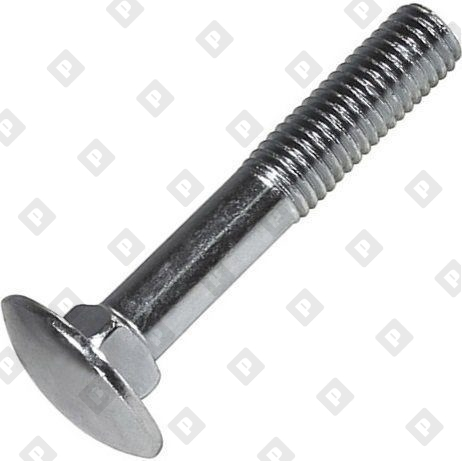 Болт DIN 603 M8x35 кл. пр. 4.6, оц. сталь, шт - №1