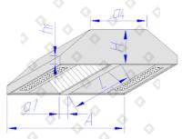 Зонт приточно-вытяжной островной тип 2 - №1