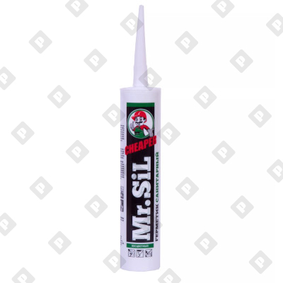 Герметик Mr.Sil Сheaper силиконовый санитарный "Бесцветный", 265 мл - №1