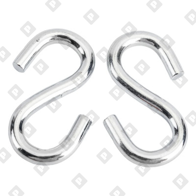 Крючок S-образный 4 мм, оц. сталь - №3