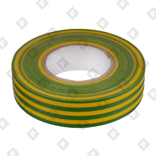 Изолента ПВХ 19 мм желто-зеленый (20 м) - №1