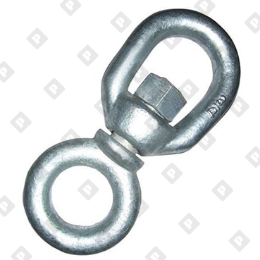Вертлюг 8мм петля-кольцо, оц. сталь - №1